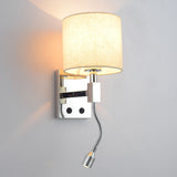 LED Wall Light Reading Bedside Wall Lamp Shade Flexible Neck Wall Surface Mounted Decoration Lighting - Warm White