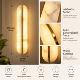 LED 450MM Gold Faux Stone Modern Wall Light Living Dining Wall Light