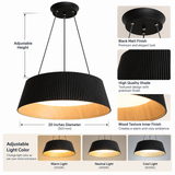 Modern LED Black Pendant 500 MM Ring