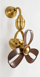 ANTIQUE FINNISH DESIGNER WALL FAN  WITH NATURAL COLOR BLADE