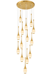 18 LED DOUBLE HEIGHT MERCURE STAIR CHANDELIER
