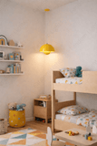 Led Yellow Metal Pendant Light for Bedside Dining Hanging Light