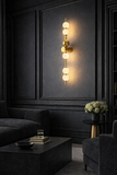 900MM LED Matt Gold Wall Light Living Dining Light - Warm White