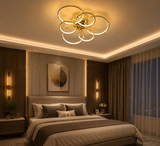 6 Light Surface Mounted Modern Chandelier