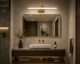 800MM Gold Modern Led Bathroom Vanity Picture Mirror Wall Lamp - 3 Color in 1