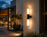 600MM MODERN Outdoor Wall Light Fixture BLACK Color Exterior Waterproof