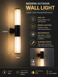 600MM MODERN Outdoor Wall Light Fixture BLACK Color Exterior Waterproof