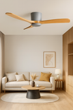 52 INCH HUGGER WIND LEAF CEILING FAN - GREY WOODEN