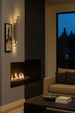 LED Glossy Gold Wall Light Living Dining Light - Warm White