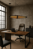 1000MM Tinted Glass Modern LED Linear Light Chandelier Lighting Lamp Cord Pendant Lamp