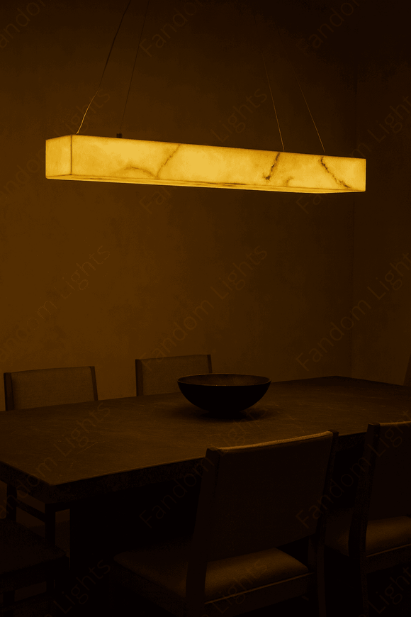 950x200 MM Stone CHANDELIER CEILING LIGHTS HANGING LAMP