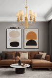 5 Light Gold Italian Chandelier Light for Dining Hall