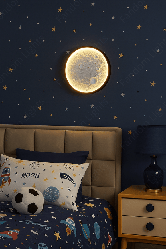 250MM Moon Wall Ceiling Light for Foyer Area Home - Warm White