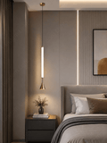 Led Brass Gold Modern Pendant Light for Bedside Dining Hanging Light