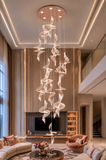 18-LIGHT LED Cross DOUBLE HEIGHT STAIR CHANDELIER