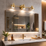 18W 3 Led Golden American Vintage Body LED Wall Light Mirror Vanity Picture Lamp - Warm White