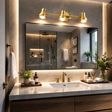 18W 3 Led Golden American Vintage Body LED Wall Light Mirror Vanity Picture Lamp - Warm White