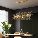 1600MM Gold Fireworks LED Chandelier