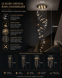 Butterfly Crystal Double Height Chandelier