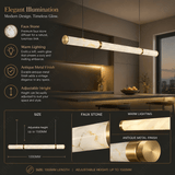 1000MM Faux Marble LED Light Chandelier Lighting Lamp