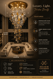 Goblet DOUBLE HEIGHT STAIR CHANDELIER