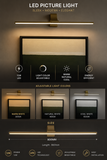 800MM Gold Modern Led Bathroom Antique Vanity Picture Mirror Light Wall Lamp - 3 Color in 1