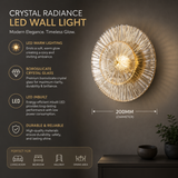 Model 59 Crystal Modern Gold Metal Wall Light for Drawing Room - Warm White