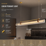 1200MM Gold Acrylic LED Light Chandelier Lighting Lamp Cord Pendant Lamp - Warm White