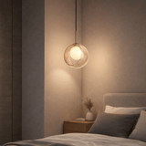 Frost Pendant Light for Bedside Hanging Light - Warm White