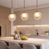 Frost Pendant Light for Bedside Hanging Light - Warm White