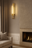 led Gold Metal Wall Light for Living Room Drawing Room Bedroom - Warm White
