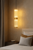 led Gold Dual Acrylic Gold Pendant Light for Bedside Hanging