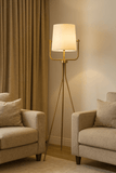 Metal Floor lamp with Shade Living Room Standing lamp - Gold