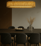 Surface Mounted Rectangular Low Ceiling Height Crystal LED Chandelier 1000 MM - Warm White