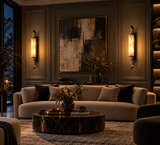 LED Faux Stone Black Rose Gold Frost Wall Light Living Dining Bedside Light