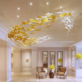 Sail LEAF LED DOUBLE HEIGHT CHANDELIER