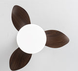 22 Inch Black Woof Low Profile Ceiling Light with Fan LED Chandelier