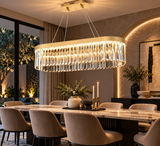 800x300MM Crystal Ring Chandelier Lamp