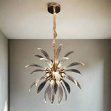 18 Light Crystal Gold LED Chandelier for Living Dining Room Light- Warm White