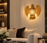 Eagle Wall Lamp Art LED European Creative Wall Lamp Bedroom Bedside Lamp - Gold
