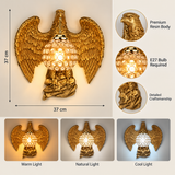 Eagle Wall Lamp Art LED European Creative Wall Lamp Bedroom Bedside Lamp - Gold