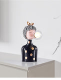 Grey Madame Gum Desk Table Lamp Gold Base for Home and Office Use - Warm White - Ashish Electrical India