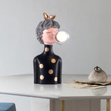 Grey Madame Gum Desk Table Lamp Gold Base for Home and Office Use - Warm White - Ashish Electrical India