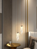 led Gold Acrylic Pendant Ceiling Lamp Light - Warm White