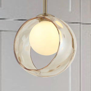 Frost Pendant Light for Bedside Hanging Light - Warm White