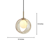 Frost Pendant Light for Bedside Hanging Light - Warm White