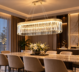 800x300MM Crystal Ring Chandelier Lamp