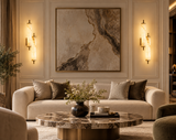 2 LED  Gold Faux Stone Modern Wall Light Living Dining Wall Light