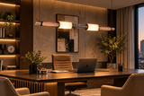 Black Gold LED Chandelier 1200MM Long Light
