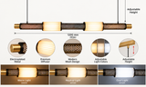 Black Gold LED Chandelier 1200MM Long Light